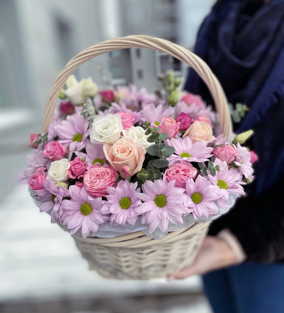 Цветы в корзине 26