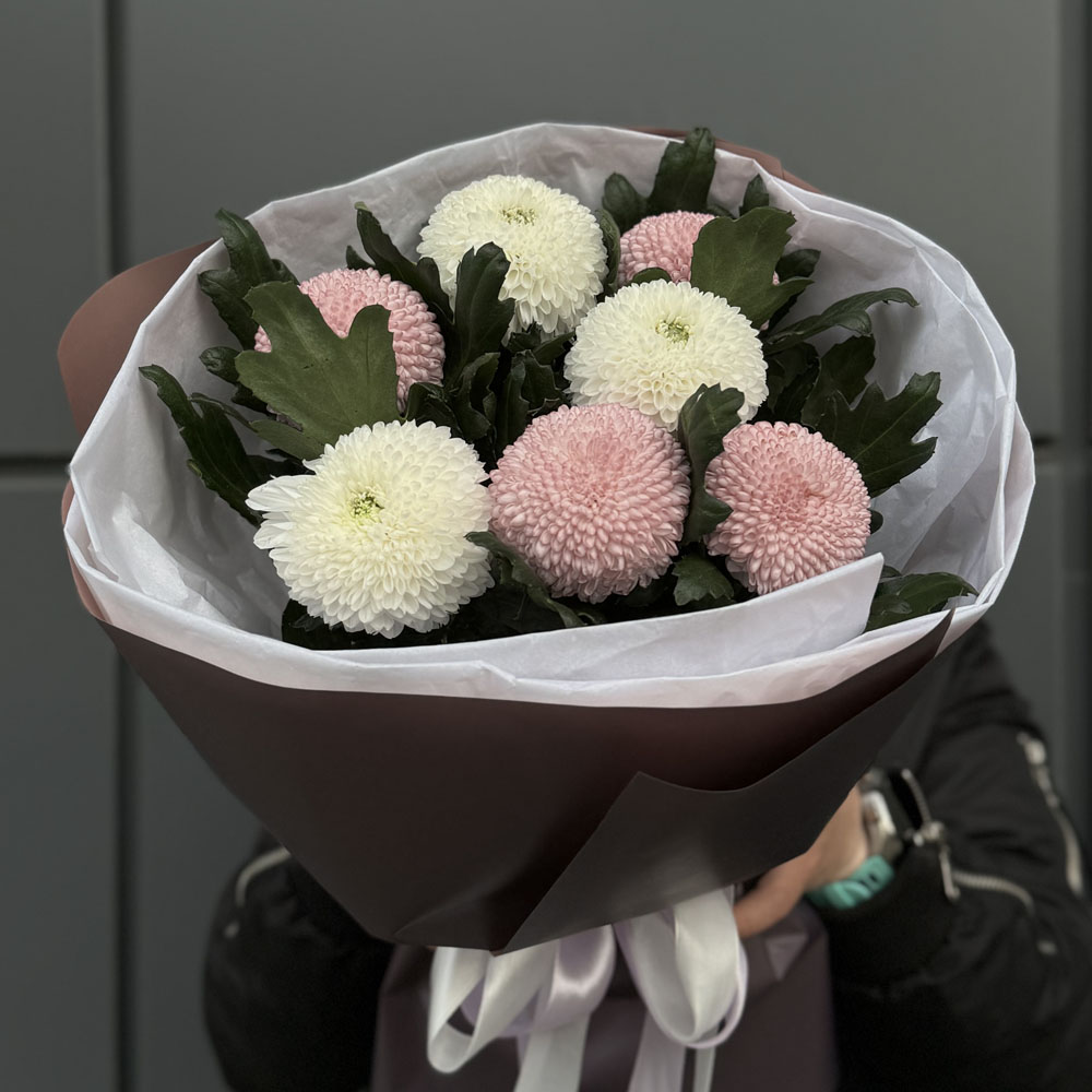 7 веток хризантемы Микс